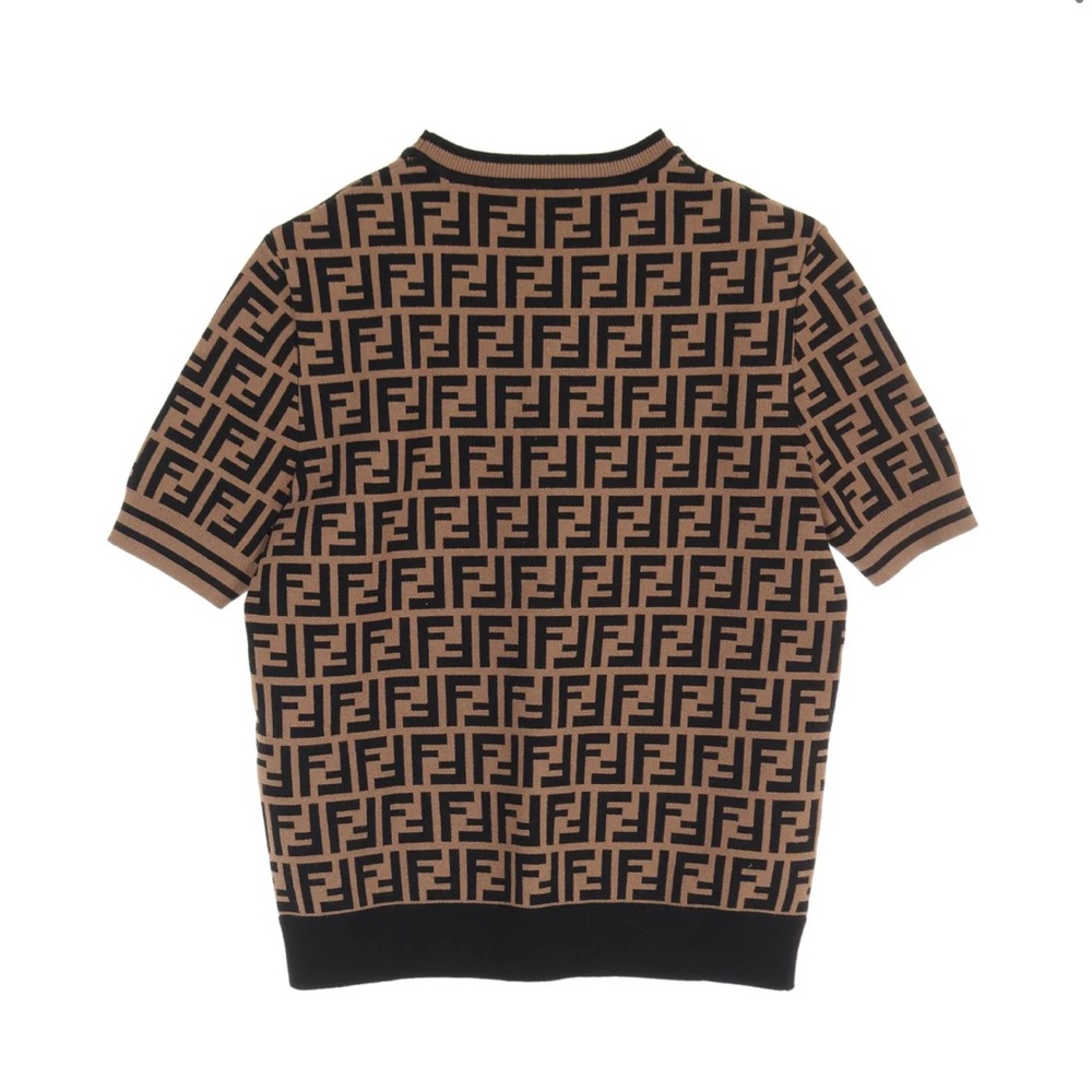 👛👛👛Fendi Zucca Print Knit Crew Neck - Picture 4 of 7
